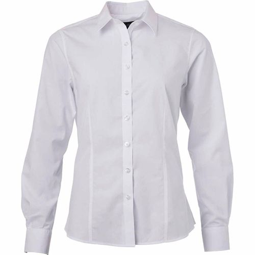 Chemise Popeline Manches Longues - Jn677 - Femme - Blanc