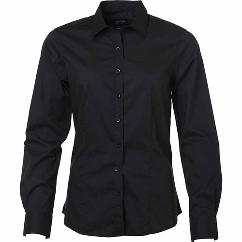 Chemise Popeline Manches Longues - Jn677 - Femme - Noir