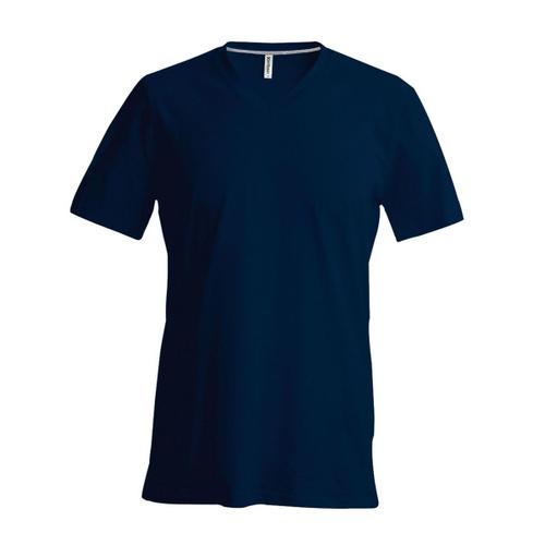 T-Shirt Manches Courtes Col V - K357 - Bleu Marine - Homme