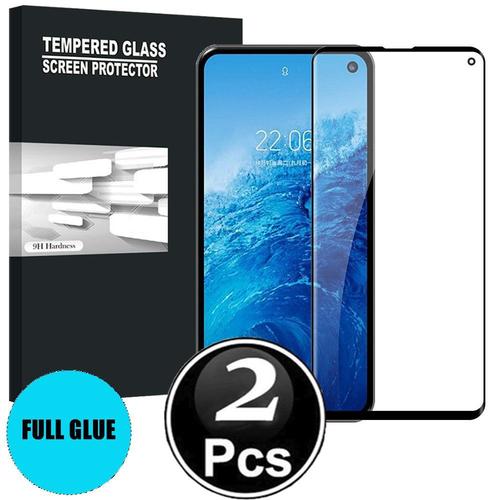 Samsung Galaxy S10e Vitre Protection D'ecran En Verre Trempé Incassable Protection Integrale Full 3d Tempered Glass Full Glue - [X2-Noir]