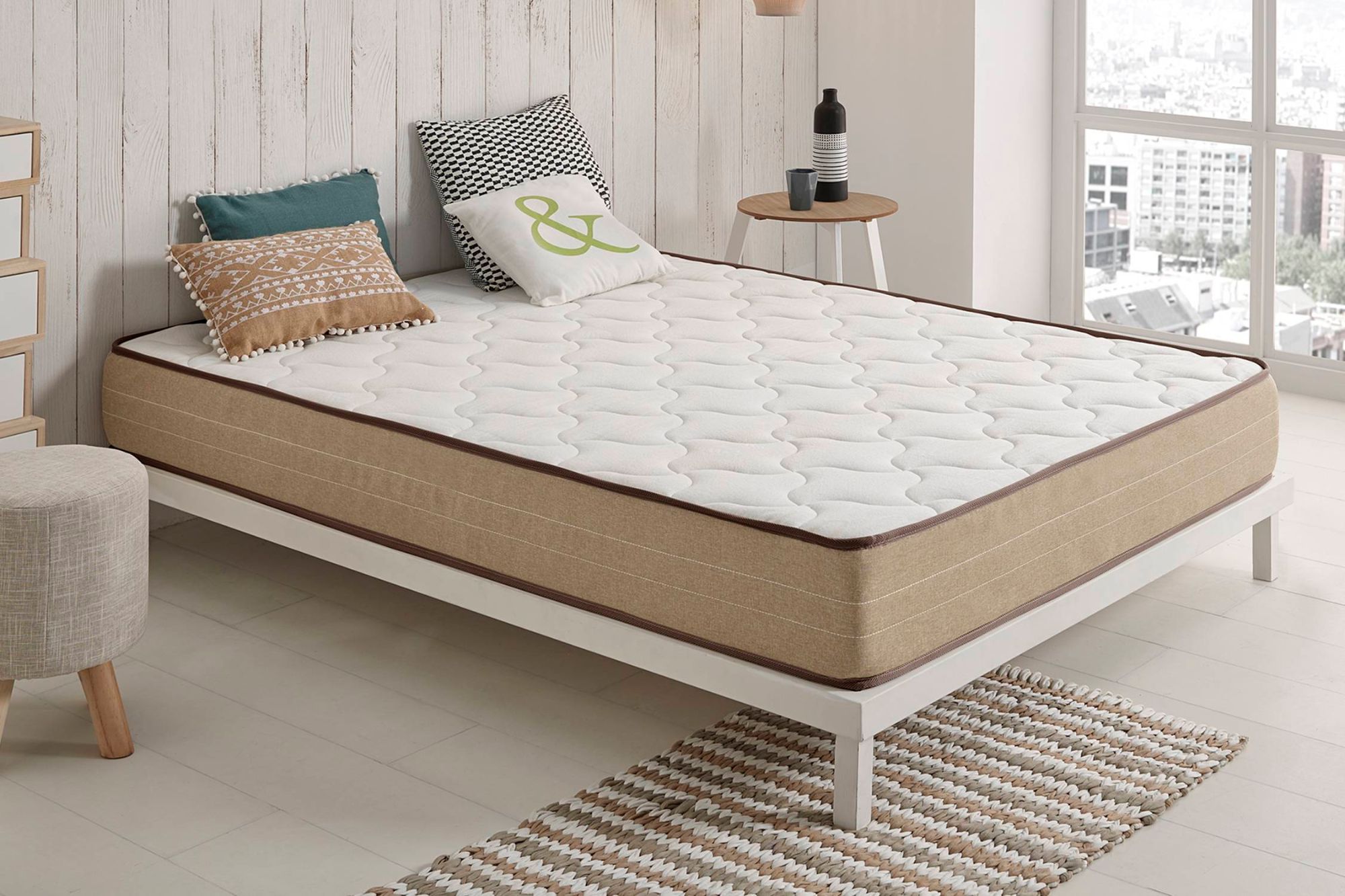 Moonia | Matelas Bamboo Fresh | Viscosoft | Haute Durabilité | Anti-Acariens | 90x200cm