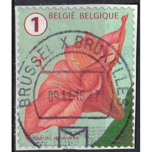 Belgique 2016 Oblitéré Rond Used Flower Fleur Amaryllis Su