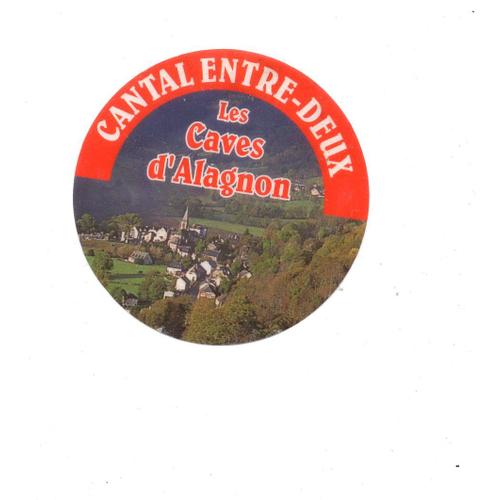 Etiquette De Fromage Du Cantal Entre-Deux Les Caves D' Alagnon