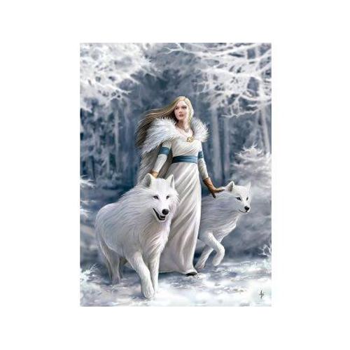 Puzzle Adulte : Gardienne De L Hiver - Anne Stokes - 1000 Pieces - Clementoni - Collection Loup