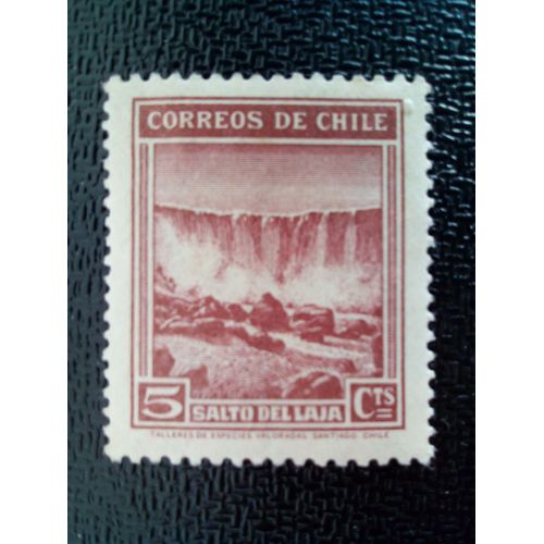 Timbre Chili Yt 168 Chute D'eau De Laja 1939