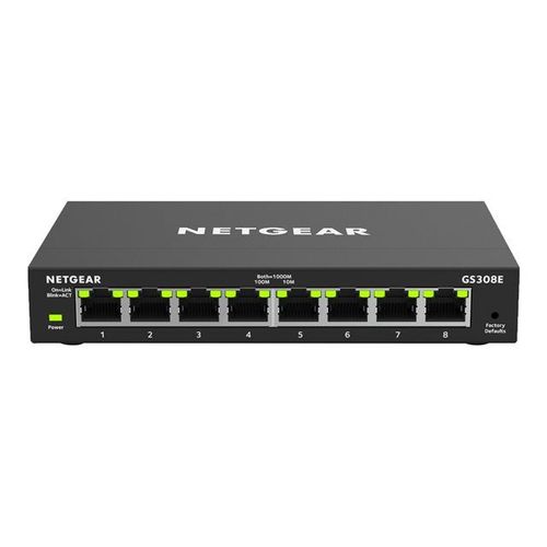 NETGEAR Plus GS308E - Commutateur - intelligent - 8 x 10/100/1000