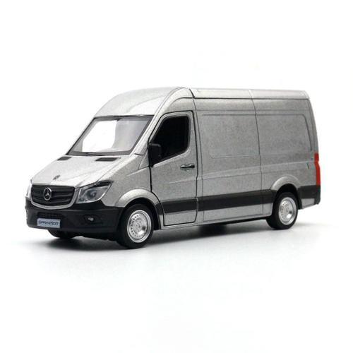 Modèle De Voiture Jouet Mercedes-Benz Sprinter Pour Enfants 1/36 Thomz City Alliage Moulé Sous Pression Portes Arrière À Nervures Miniatures Cadeau De Collection Ouvrable