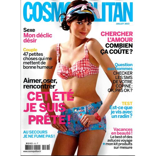 Cosmopolitan N°476 Juillet 2013 Prête Cet Été_Rachel Mcadams_Ana Girardot_Shakira_Bonne Humeur_Pink