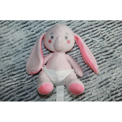 Doudou Sergent Major Elephant Rose Culotte Blanche