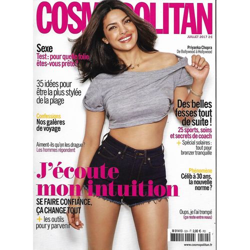 Cosmopolitan N°524 Priyanka Chopra_Ecouter Son Intuition_Avoir De Belles Fesses_Grèce_Lingerie