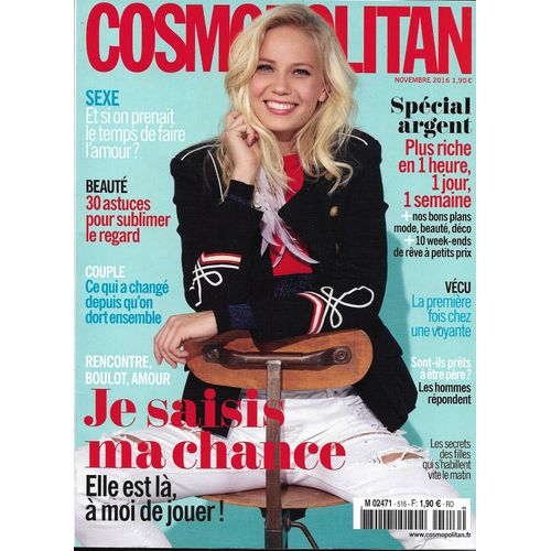 Cosmopolitan N°516 Saisir Sa Chance_Julien Doré_Crista Cober_Spécial Argent_Belle Peau_Déprime