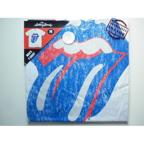 The Rolling Stones Blue & Lonesome Vintage Tongue Mens T-Shirt Taille M