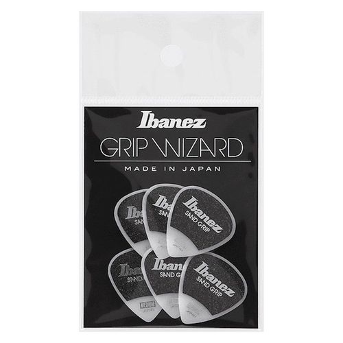 Ibanez Ppa16msgwh - 6 Médiators Grip Wizard Série Sand Grip Blanc - Medium - 0,8mm