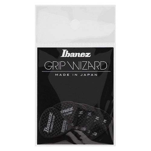 Ibanez Ppa16xrgbk - 6 Médiators Grip Wizard Série Rubber Grip Noir - Extra Heavy - 1,2mm