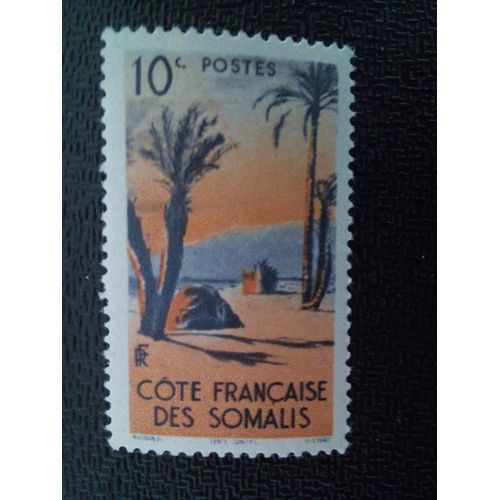 Timbre Cote Francaise De Somalis Yt 264 Tente Danakil 1947