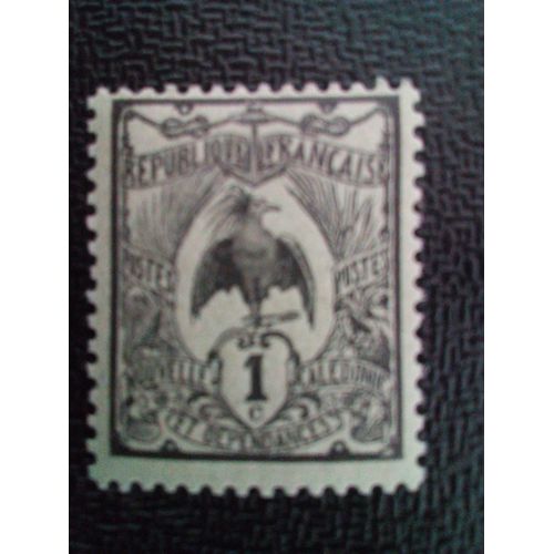 Timbre Nouvelle-Caledonie Yt 88 Kagu (Rhynochetos Jubatus) 1905