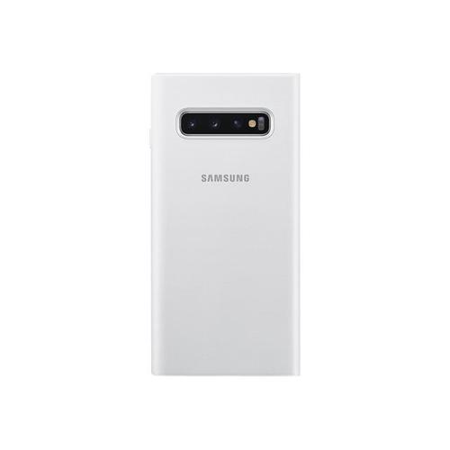 Samsung Led View Cover Ef-Ng973 - Étui À Rabat Pour Téléphone Portable - Blanc - Pour Galaxy S10, S10 (Unlocked), S10 Enterprise Edition