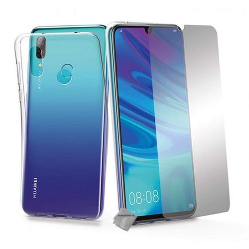 Housse Etui Coque Silicone Gel Fine Huawei Y7 (2019) + Verre Trempe Transparent Tpu