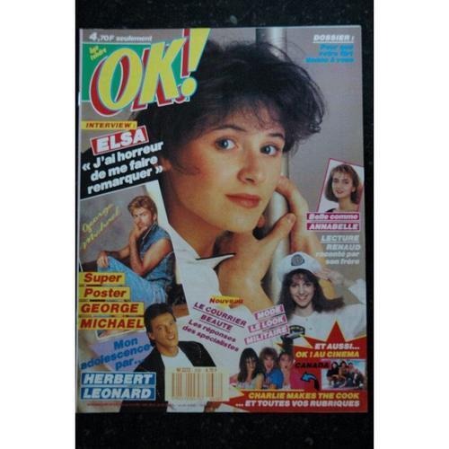 Ok ! Âge Tendre 638 Avril 1988 Elsa Poster George Michael Herbert Leonard Renaud