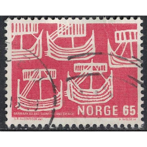 Norvège 1969 Oblitéré Used Bateaux Vikings Des Pays Nordiques Su