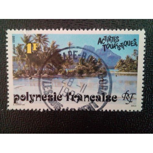 Timbre Polynésie Française Yt 399 Activités Touristiques 1992