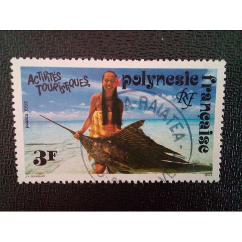 Timbre Polynésie Française Yt 401 Pêche "En Général"; Une Belle Prise 1992