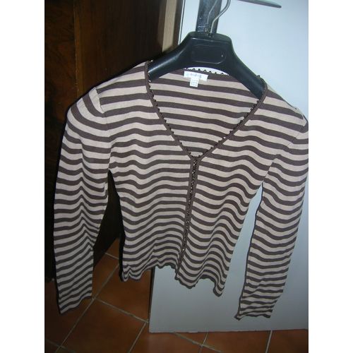 Pull Un Deux Trois 34/36 Soie 75%,Polyamide 25%,