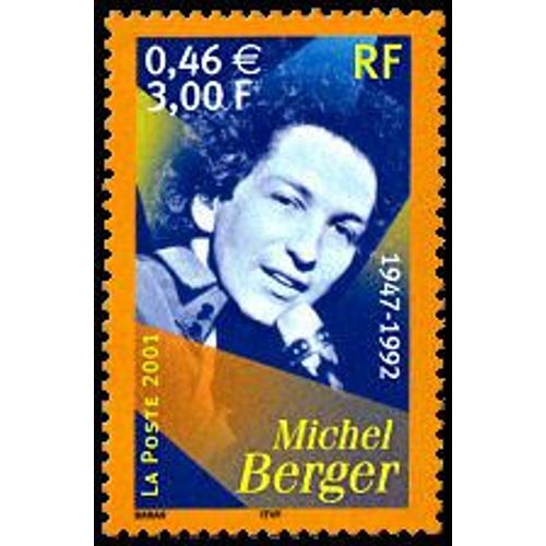 Timbre Artistes De La Chanson Michel Berger 1947-1992 (Emission De 2001)