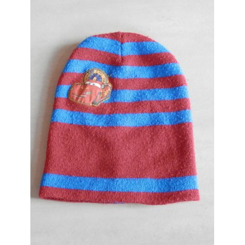 Bonnet Garçon Rouge Et Bleu Cars