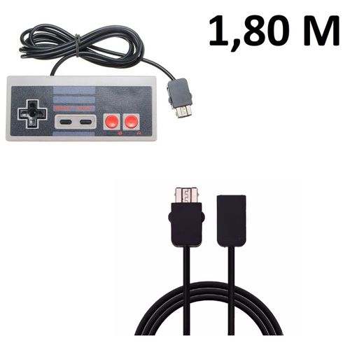 Manette Pour Nintendo Nes Snes Classic Mini + Rallonge 1,80 M