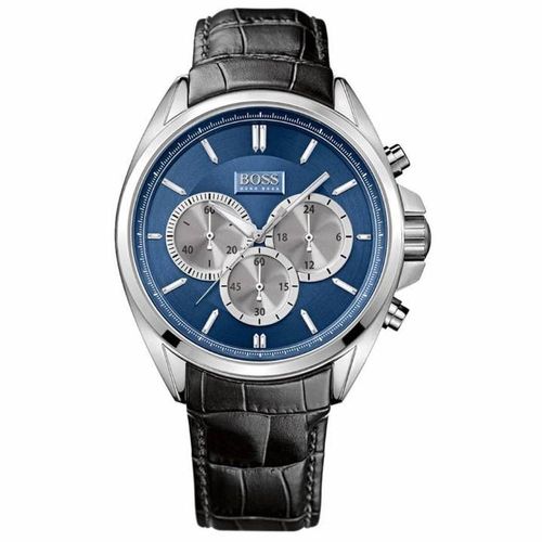 Montre Homme Hugo Boss Hb1512882 44mm Pilote Chronographe Cadran Bleu