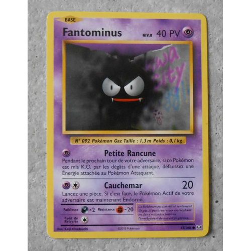 Carte Pokemon De La Série Évolutions Fantominus 47/108