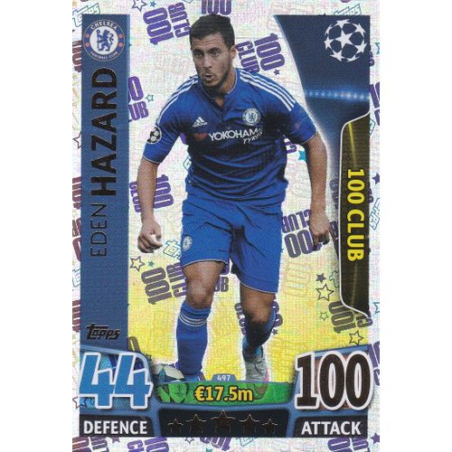 Eden Hazard - 100 Club - Topps Match Attax - Champions League 2015/2016