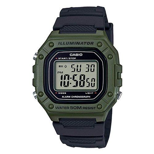 Casio Montre Noir Digital Hommes Casio Collection W-218h-3avef