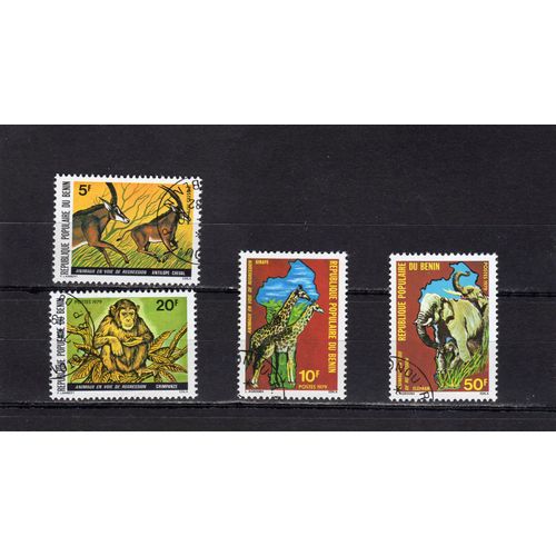 Timbres-Poste Du Bénin (Animaux En Voie De Disparition)