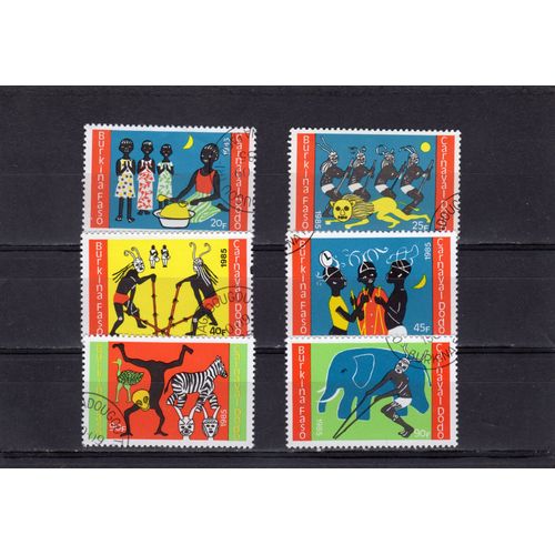 Timbres-Poste Du Burkina (Carnaval Dodo)