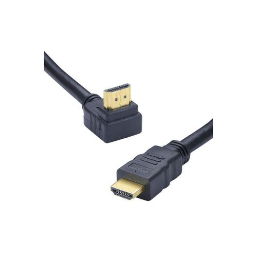 ERARD Connect - HDMI avec câble Ethernet - 2 m - connecteur à 90°, plat