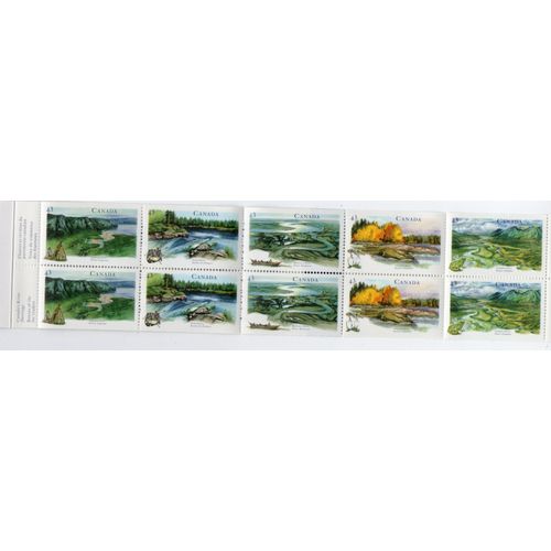 Canada- Carnet De Timbres Neufs- Fleuves Et Rivières Du Patrimoine Canadien