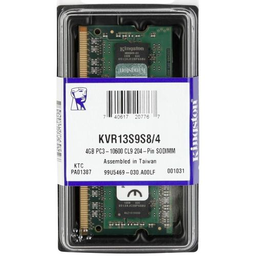 Kingston KVR13S9S8 4GB PC3 10600 CL9 204 SODIMM