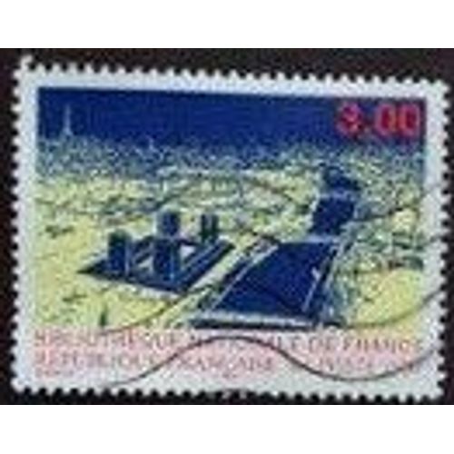 Timbre Oblitéré " Bibliothèque Nationale De France"