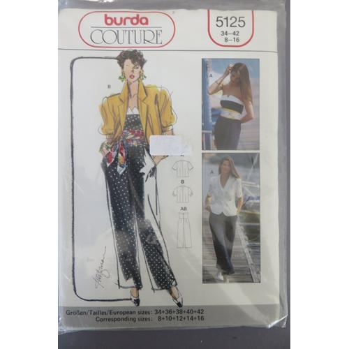 Patron Burda Couture 5125 Veste Et Pantalon