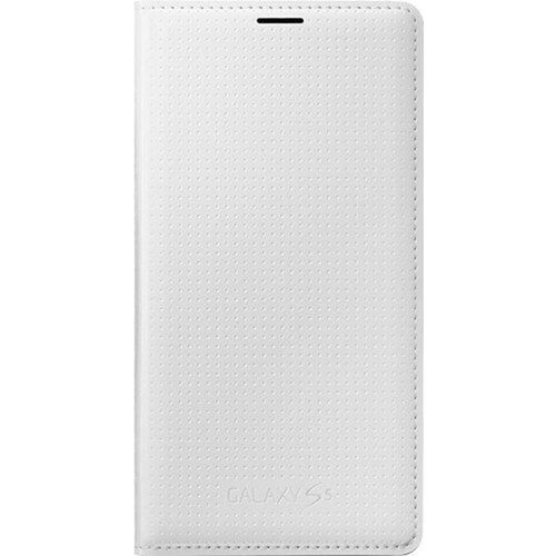 Etui À Rabat Latéral Blanc D'origine Samsung Pour Samsung Galaxy S5