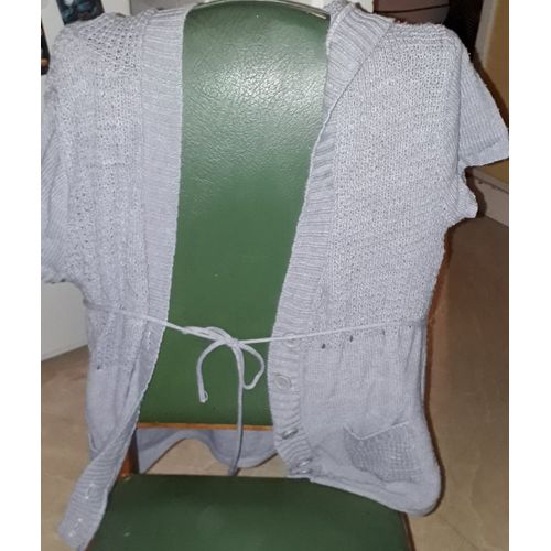 Gilet Gris À Capuche Jennyfer