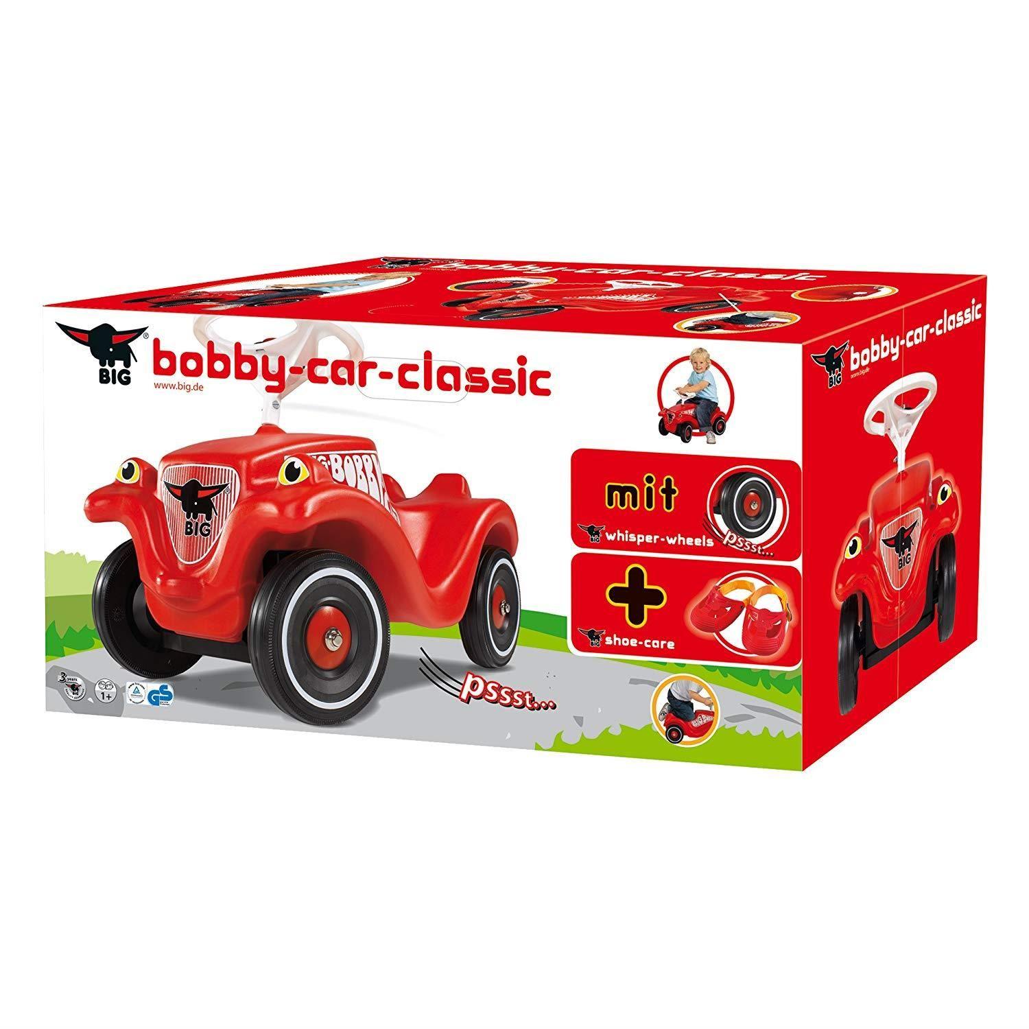 BIG 800056106 Bobby Car Set -Voiture avec roues silencieuses et  protège-chaussures