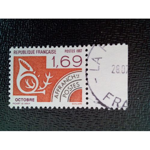 Timbre France Yt Pr 195 Les Mois De L'année: Octobre 1987