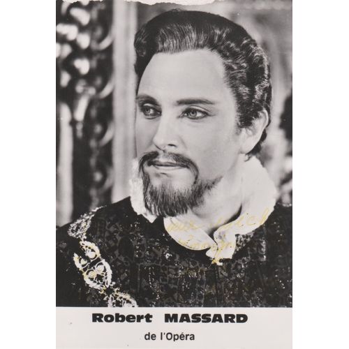 Carte Promo Dédicacée Par Robert Massard De L'opéra