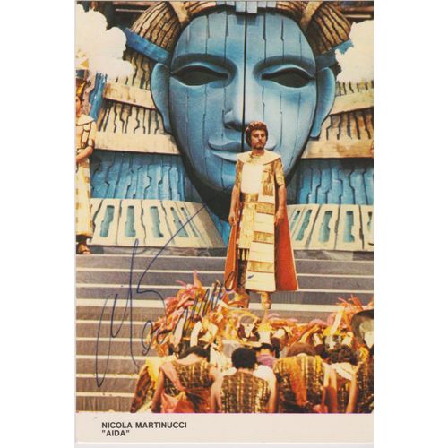 Carte Signée Par Nicola Martinucci "Aida"