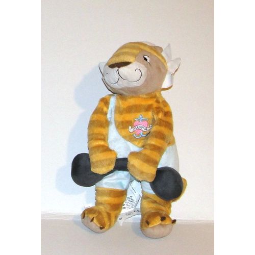 Lion Klappar Circus Avec Son Haltere Brodé Coeur Mamma Doudou Peluche Ikea 36cm