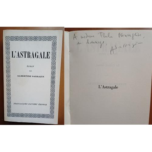 Albertine Sarrazin - L Astragale Eo 1965 Dedicace Envoi Signed Rare Prison