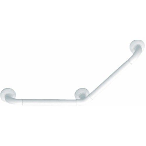 Barre d'appui - coudée - blanche /taupe - 135° - aluminium PELLET ASC